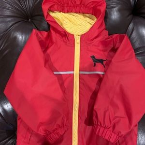 Toddler Boys Black Dog MV Rain Jacket